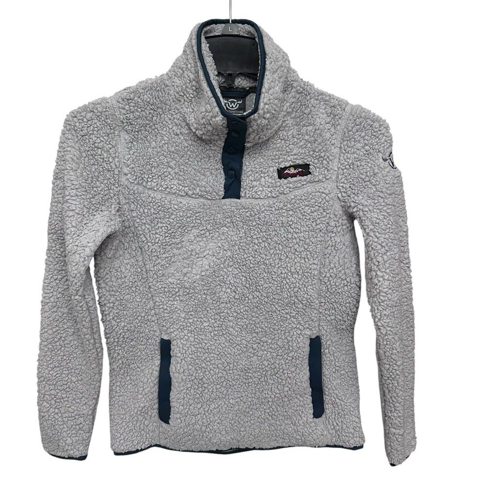 Moosejaw Moutaineering Sweater Womens Small Sherpa 1/4 Snap Pull Over